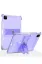 Newface iPad 2022 10.9 (10.nesil) Kılıf Anti Şeffaf Standlı Tablet Silikon - Lila resmi