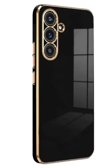 Newface Samsung Galaxy S25 Kılıf Volet Silikon - Siyah resmi