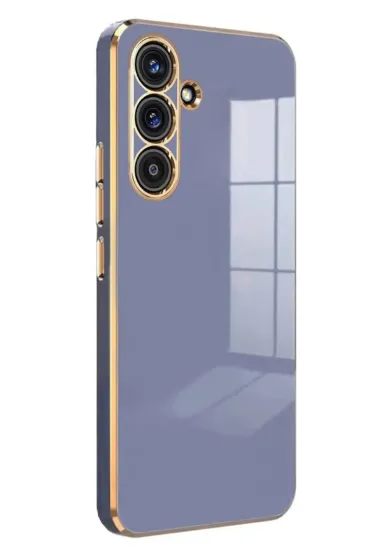 Newface Samsung Galaxy S25 Kılıf Volet Silikon - Mavi resmi