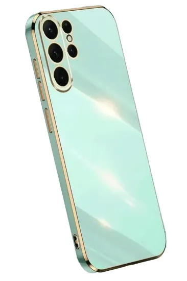 Newface Samsung Galaxy S25 Ultra Kılıf Volet Silikon - Açık Yeşil resmi
