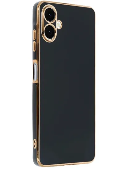 Newface Samsung Galaxy A06 Kılıf Volet Silikon - Siyah resmi
