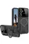 Newface Samsung Galaxy S24 FE Kılıf Joy Lens Standlı Kapak - Siyah resmi