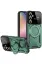 Newface Samsung Galaxy S24 FE Kılıf Joy Lens Standlı Kapak - Koyu Yeşil resmi