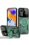 Newface Xiaomi Redmi Note 11 Pro Kılıf Joy Lens Standlı Kapak - Koyu Yeşil resmi