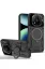 Newface Xiaomi Redmi Note 14 Pro Plus Kılıf Joy Lens Standlı Kapak - Siyah resmi