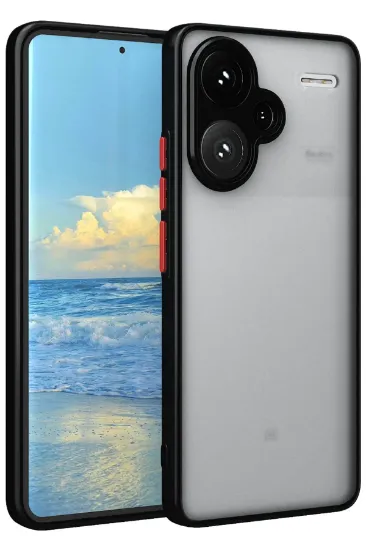 Newface Xiaomi Redmi Note 13 Pro Plus Kılıf Montreal Silikon Kapak - Siyah resmi