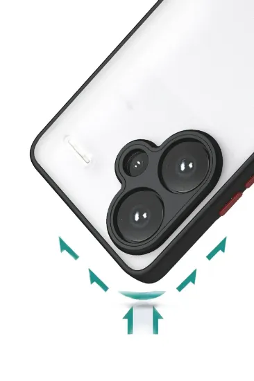 Newface Xiaomi Redmi Note 13 Pro Plus Kılıf Montreal Silikon Kapak - Siyah resmi