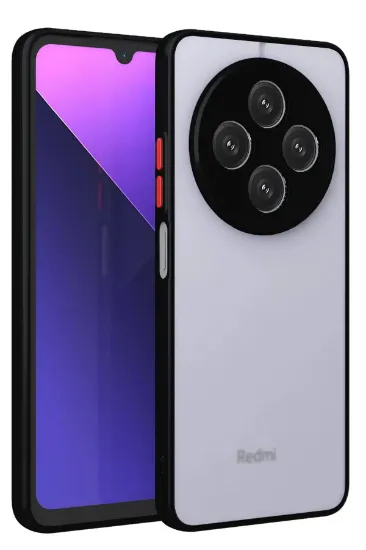 Newface Xiaomi Redmi 14C Kılıf Montreal Silikon Kapak - Siyah resmi