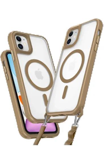 Newface iPhone 11 Kılıf Enka Magsafe Silikon Kılıf - Desert resmi