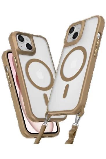 Newface iPhone 14 Kılıf Enka Magsafe Silikon Kılıf - Desert resmi