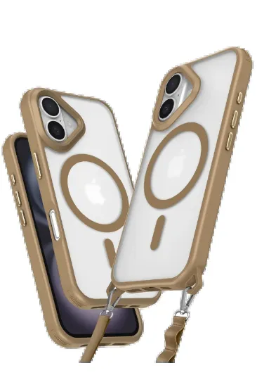 Newface iPhone 16 Kılıf Enka Magsafe Silikon Kılıf - Desert resmi