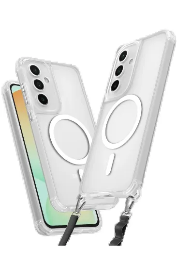 Newface Samsung Galaxy S25 Kılıf Enka Magsafe Silikon Kılıf - Şeffaf resmi