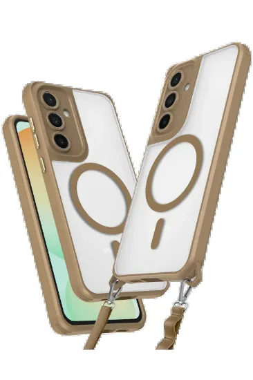 Newface Samsung Galaxy S25 Plus Kılıf Enka Magsafe Silikon Kılıf - Desert resmi