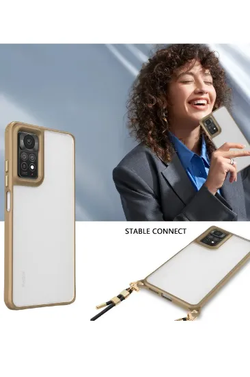 Newface Xiaomi Redmi Note 11 Pro Kılıf Penta Silikon Kılıf - Çöl Titanyum resmi