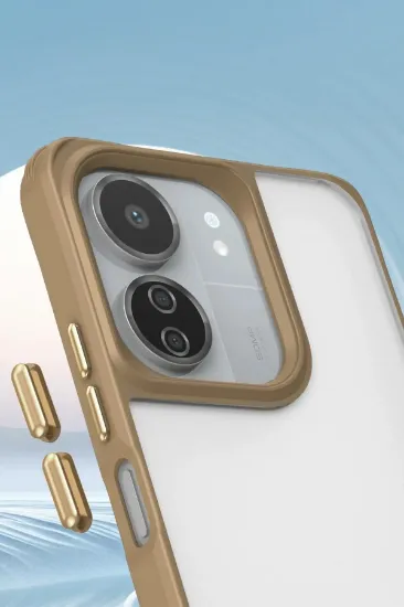 Newface Xiaomi Redmi 13C Kılıf Penta Silikon Kılıf - Çöl Titanyum resmi