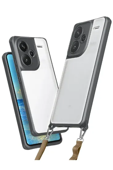 Newface Xiaomi Redmi Note 13 Pro Plus Kılıf Penta Silikon Kılıf - Titan Gri resmi