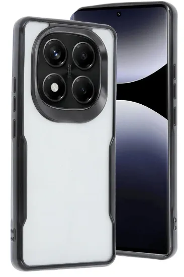 Newface Xiaomi Redmi Note 14 Pro 4G Kılıf Boyi Silikon Kapak - Siyah resmi