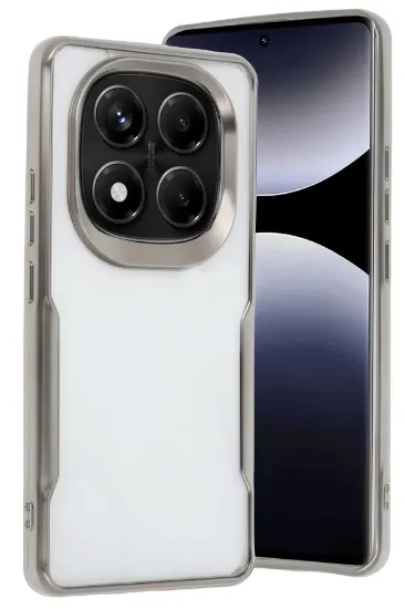 Newface Xiaomi Redmi Note 14 Pro 5G Kılıf Boyi Silikon Kapak - Titan Gri resmi
