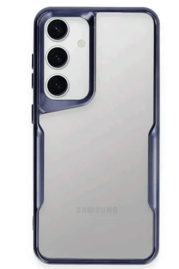 Newface Samsung Galaxy S25 Kılıf Boyi Silikon Kapak - Lacivert resmi