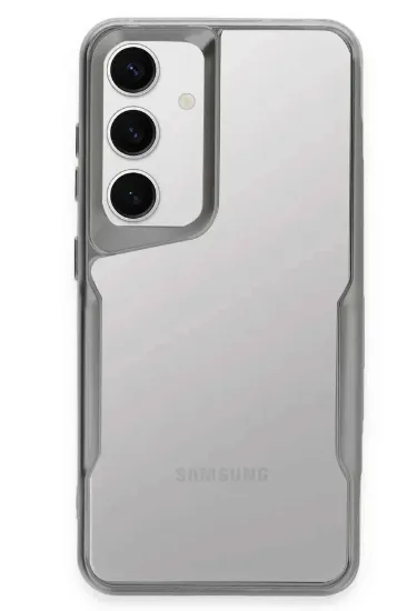 Newface Samsung Galaxy S25 Kılıf Boyi Silikon Kapak - Gümüş resmi