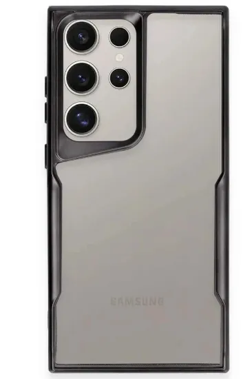 Newface Samsung Galaxy S25 Ultra Kılıf Boyi Silikon Kapak - Siyah resmi