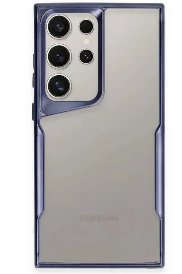 Newface Samsung Galaxy S25 Ultra Kılıf Boyi Silikon Kapak - Lacivert resmi