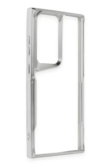Newface Samsung Galaxy S25 Ultra Kılıf Boyi Silikon Kapak - Gümüş resmi