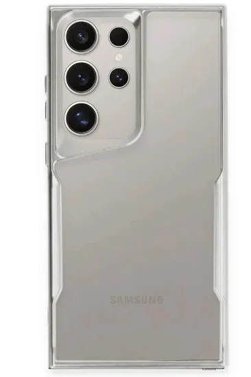 Newface Samsung Galaxy S25 Ultra Kılıf Boyi Silikon Kapak - Gümüş resmi