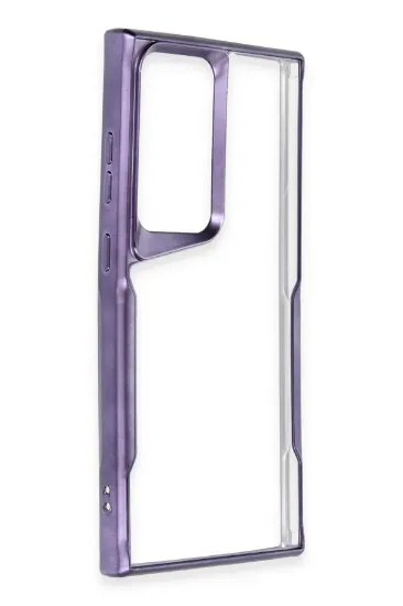 Newface Samsung Galaxy S25 Ultra Kılıf Boyi Silikon Kapak - Derin Mor resmi