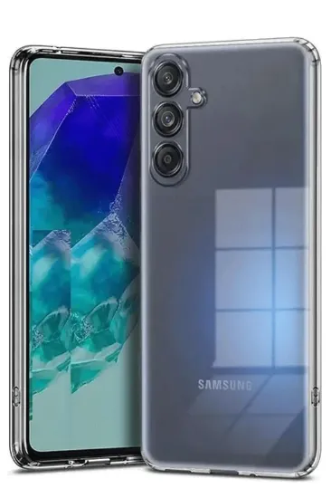 Newface Samsung Galaxy A56 Kılıf Lüx Şeffaf Silikon resmi