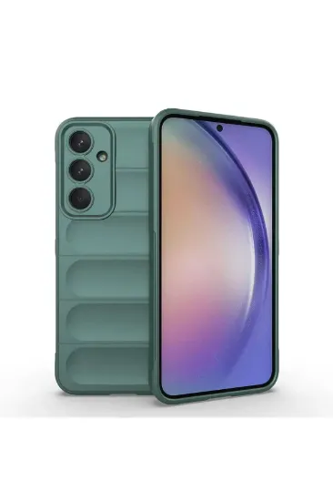 Newface Samsung Galaxy A26 Kılıf Optimum Silikon - Koyu Yeşil resmi