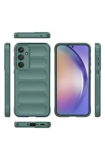 Newface Samsung Galaxy A26 Kılıf Optimum Silikon - Koyu Yeşil resmi