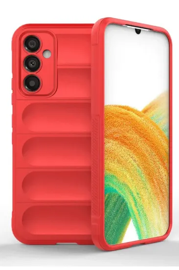 Newface Samsung A36 Kılıf Optimum Silikon - Kırmızı resmi