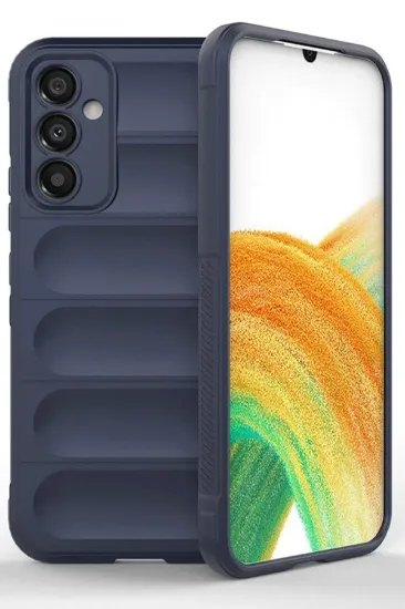 Newface Samsung A56 Kılıf Optimum Silikon - Lacivert resmi