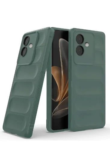 Newface Oppo A3 Kılıf Optimum Silikon - Koyu Yeşil resmi