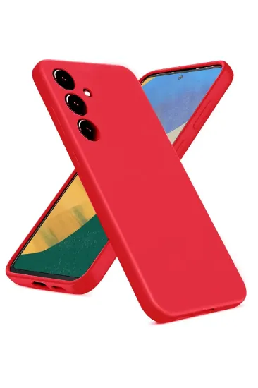 Newface Samsung Galaxy A36 Kılıf Nano içi Kadife Silikon - Kırmızı resmi
