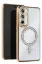 Newface Samsung Galaxy S25 Plus Kılıf Joke Simli Magneticsafe Kılıf - Gold resmi