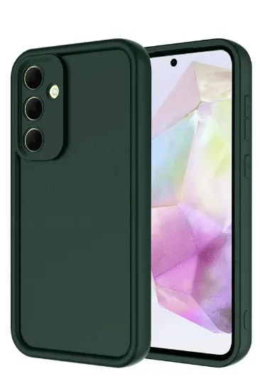 Newface Samsung Galaxy A26 Kılıf Viera Silikon - Koyu Yeşil resmi
