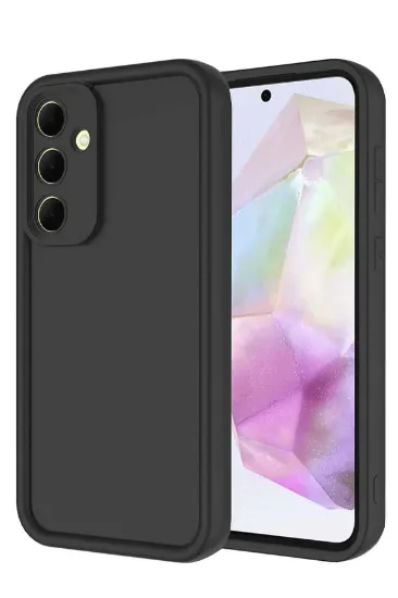 Newface Samsung Galaxy A56 Kılıf Viera Silikon - Siyah resmi
