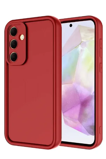 Newface Samsung Galaxy A56 Kılıf Viera Silikon - Kırmızı resmi