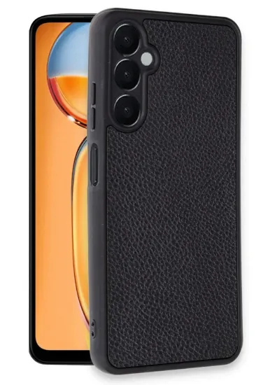 Newface Samsung Galaxy A26 Kılıf Aras Deri Kapak - Siyah resmi