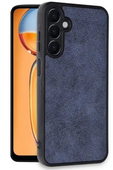 Newface Samsung Galaxy A26 Kılıf Aras Deri Kapak - Lacivert resmi