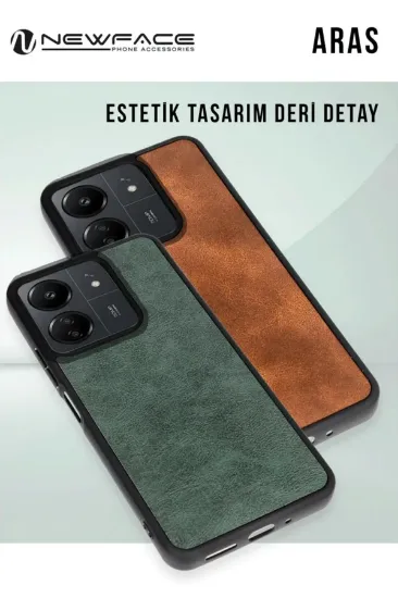 Newface Samsung Galaxy A36 Kılıf Aras Deri Kapak - Taba resmi