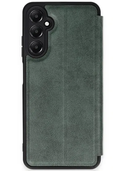 Newface Samsung Galaxy A26 Kılıf Flip Cover - Koyu Yeşil resmi