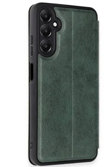 Newface Samsung Galaxy A26 Kılıf Flip Cover - Koyu Yeşil resmi