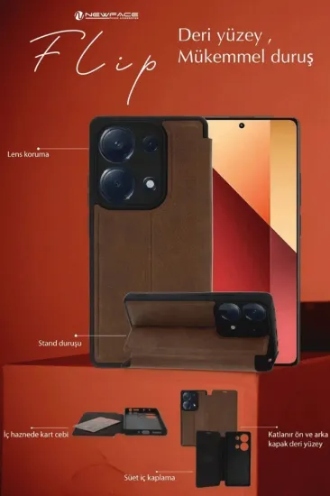 Newface Samsung Galaxy A26 Kılıf Flip Cover - Lacivert resmi