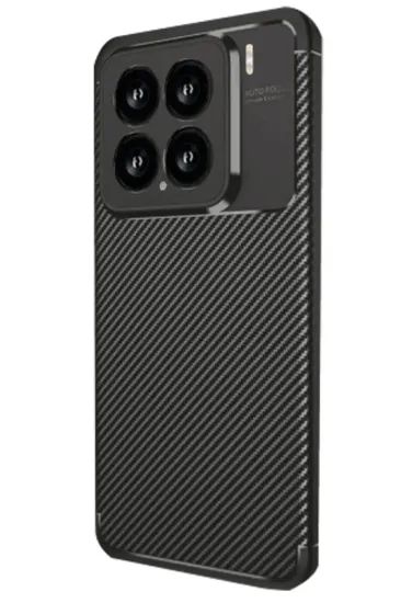Newface Xiaomi Mi 15 Kılıf Auto Focus Karbon Kapak - Siyah resmi