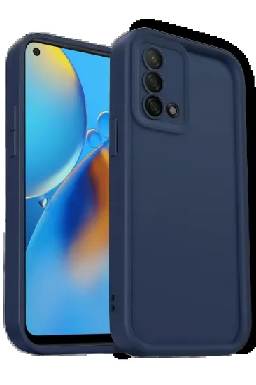 Newface Oppo A74 4G Kılıf Viera Silikon - Lacivert resmi