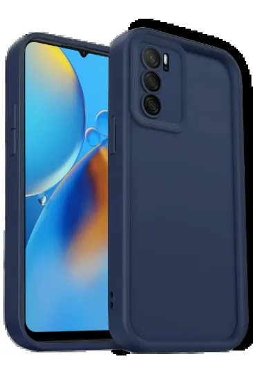 Newface Oppo A16 Kılıf Viera Silikon - Lacivert resmi