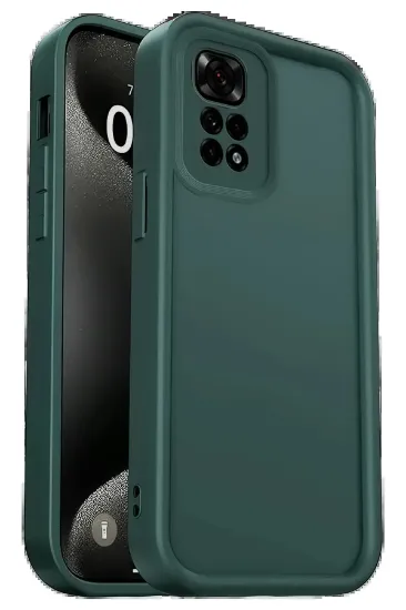 Newface Xiaomi Redmi 10 2022 Kılıf Viera Silikon - Koyu Yeşil resmi